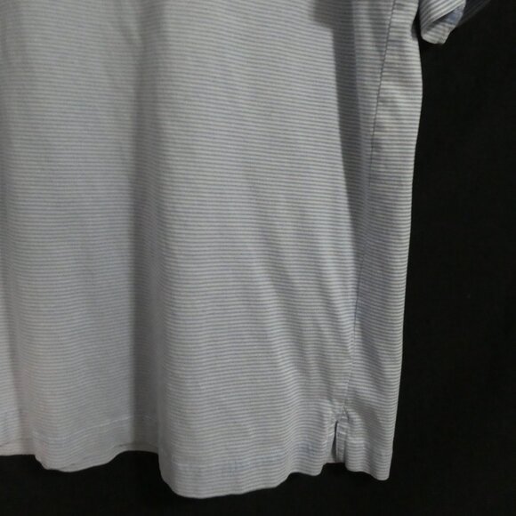 TOMMY HILFIGER - Golf | xl - extra large | Light Blue and White Stripe Polo Top - Picture 14 of 15